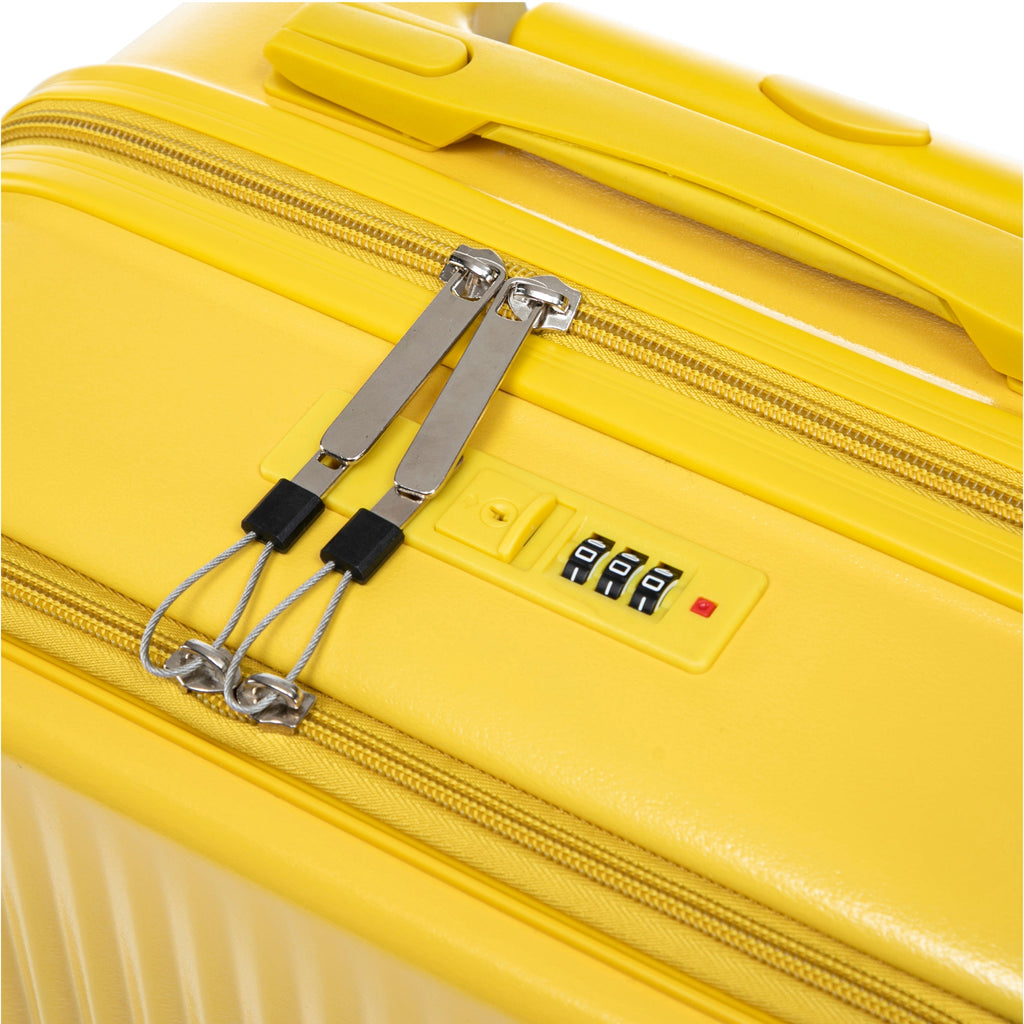 14'/20' 2-Piece ABS Spinner Wheel Luggage Set with Combination Lock