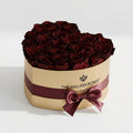 Heart Gold Box | Black Label Edition | Burgundy Roses